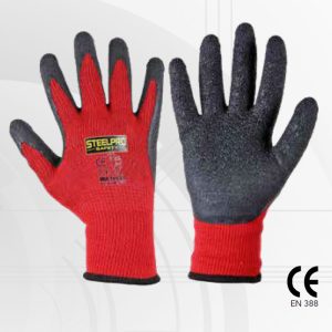 Guante Steelpro multiflex Latex Rojo